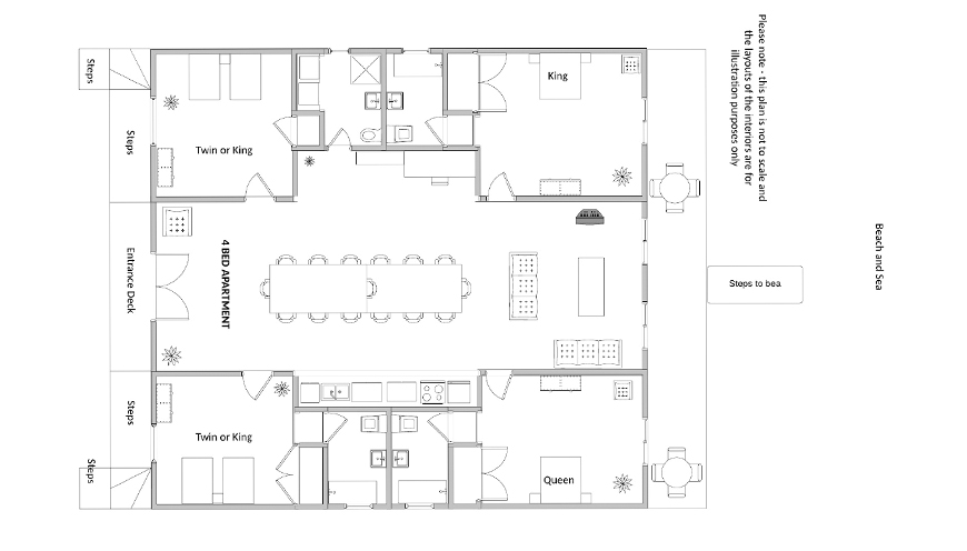 4 Bedroom Apartment Floorplan